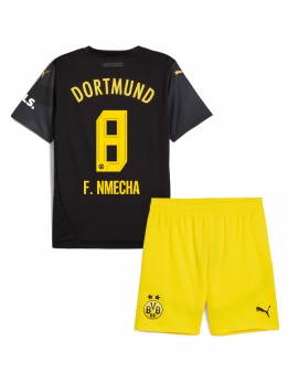 Borussia Dortmund Felix Nmecha #8 Replika Borta Kläder Barn 2024-25 Kortärmad (+ byxor)